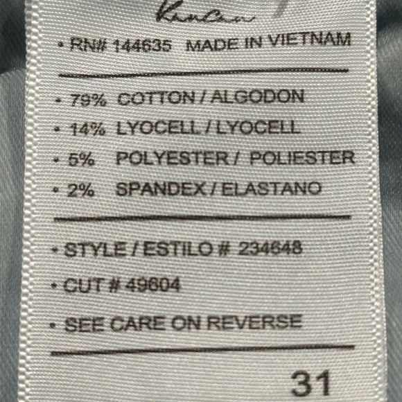 Kancan Jeans Women’s Size 31 High Rise Slim Barrel Leg Jeans Medium Wash Boho - Picture 10 of 10